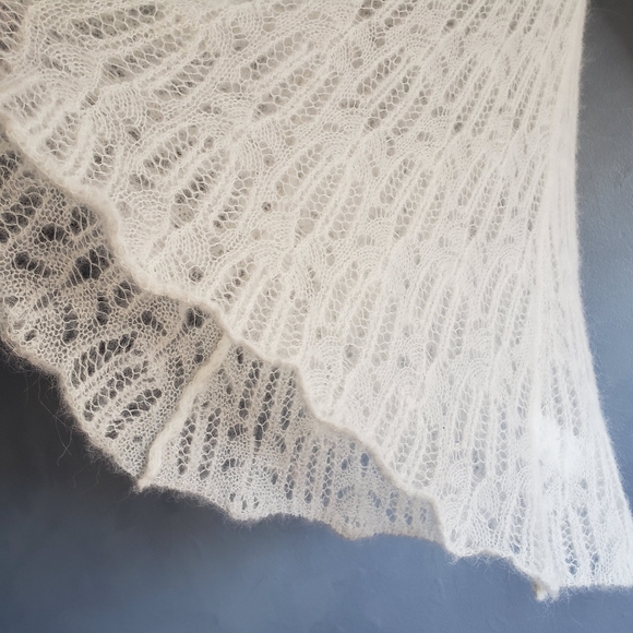 NWT SARAH PACINI KNEE LENGTH ALPACA WHITE KNIT DRESS, ONE SIZE - Picture 8 of 14